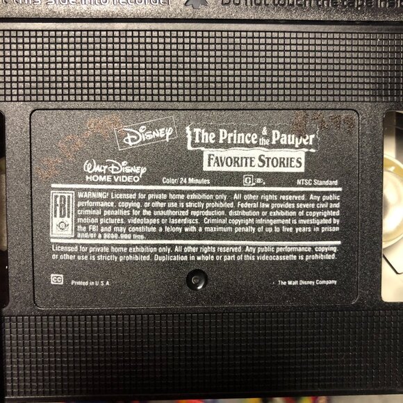 Disney Favorite Stories VHS Tape Lot Of 5 Peter Wolf Sleepy Hollow Beanstalk - Picture 7 of 7